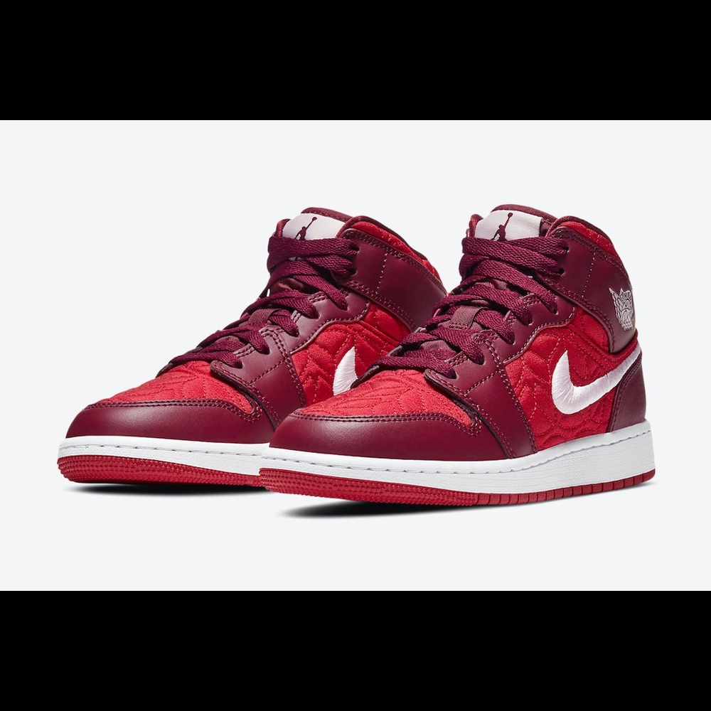 AIR JORDAN 1 MID “RED QUILT” FOR THE KIDS